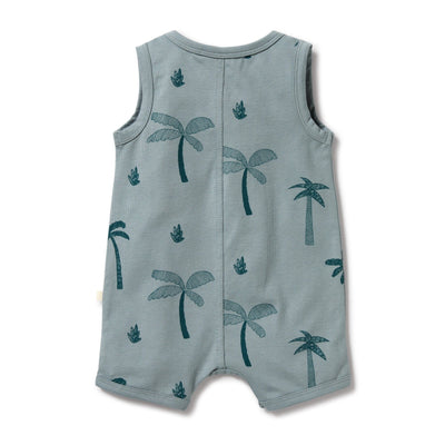 Wilson & Frenchy - Organic Henley Growsuit Palm Days Growsuit Wilson & Frenchy 