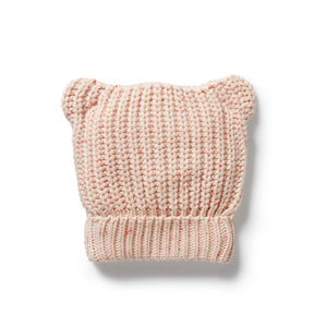 Wilson & Frenchy - Organic Knitted Bear Hat | Fairy Floss