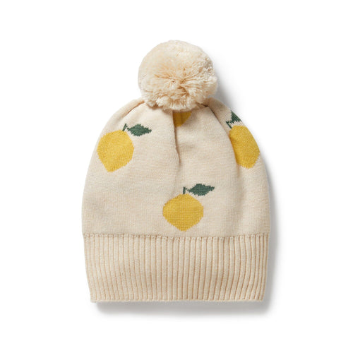 Wilson & Frenchy - Organic Knitted Jacquard Hat | Lemony