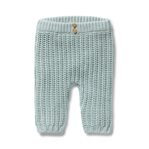 Wilson & Frenchy - Organic Knitted Legging | Duck Egg