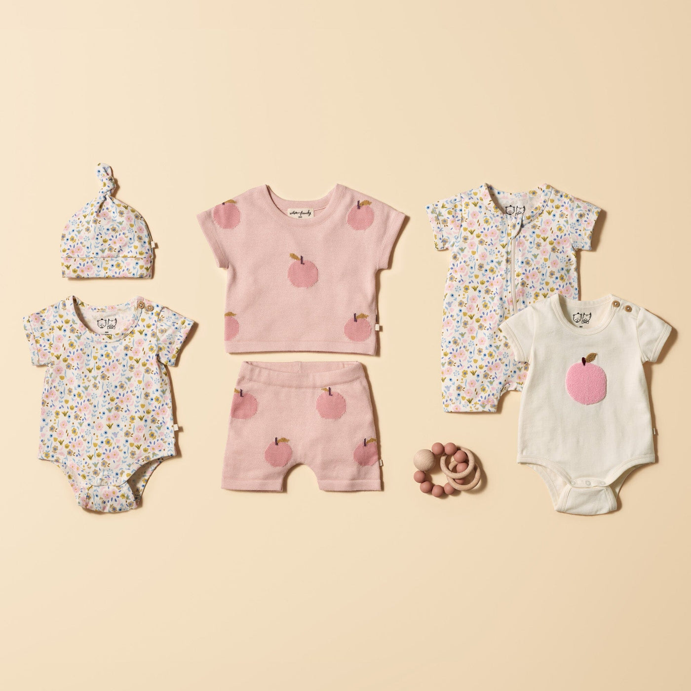 Wilson & Frenchy - Organic Knitted Set Just Peachy Matching Set Wilson & Frenchy 