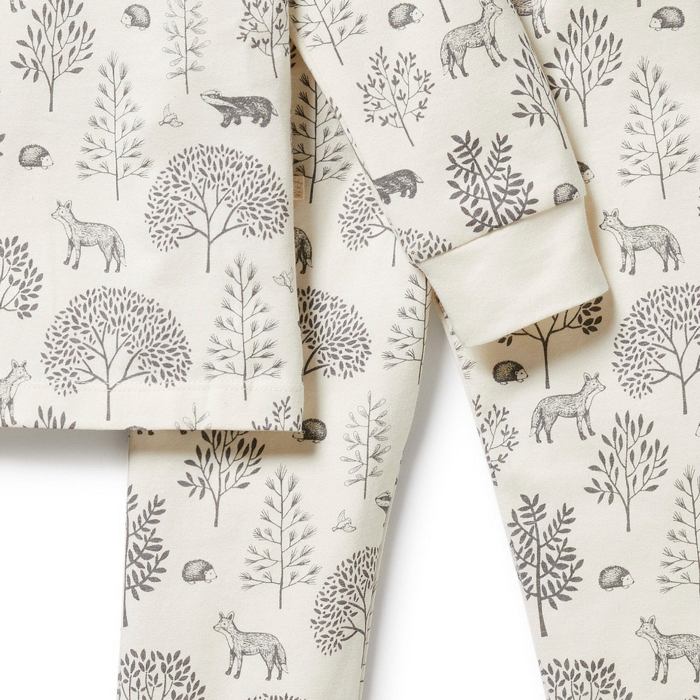 Wilson & Frenchy Organic Long Sleeved Pyjamas - Woodland Long Sleeve Pyjamas Wilson & Frenchy 