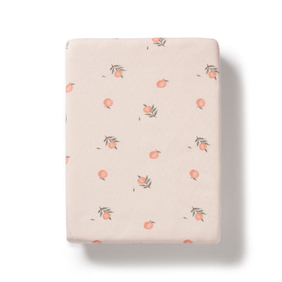 Wilson & Frenchy - Organic Pointelle Bassinet Sheet Peaches Bassinet Sheet Wilson & Frenchy 