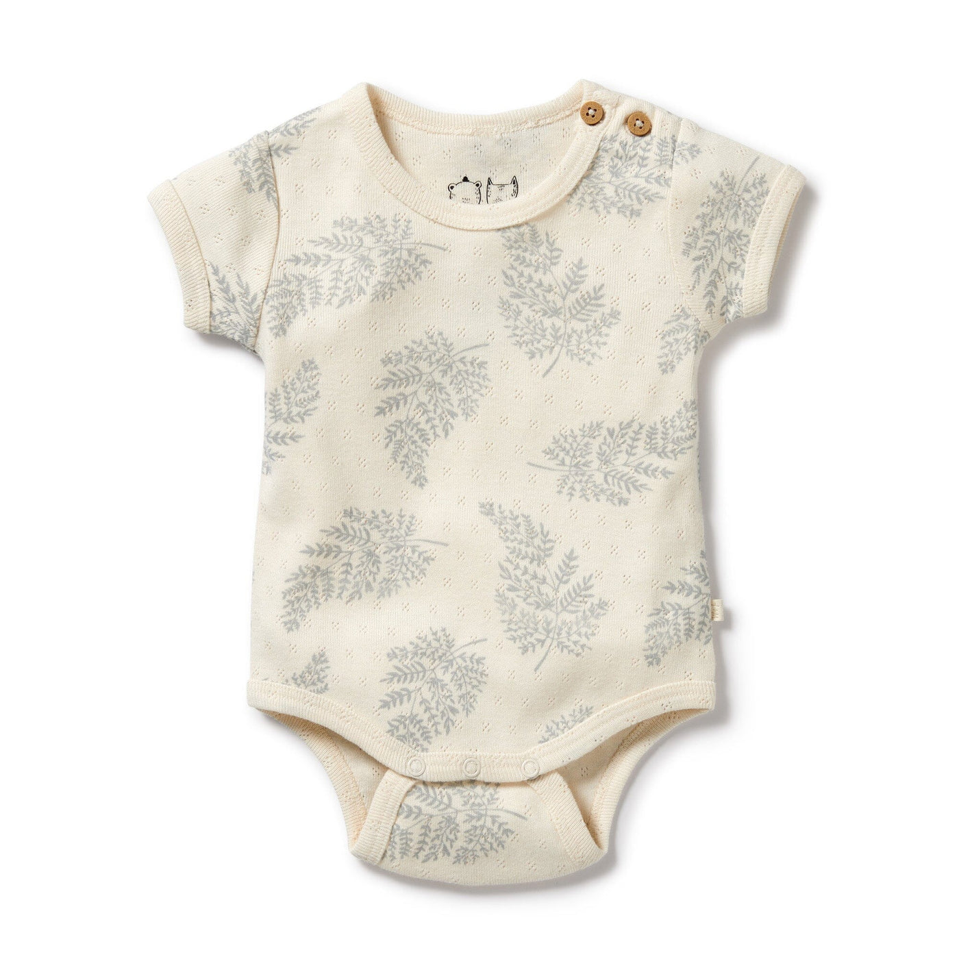 Wilson & Frenchy - Organic Pointelle Bodysuit Forever Ferns Bodysuit Wilson & Frenchy 