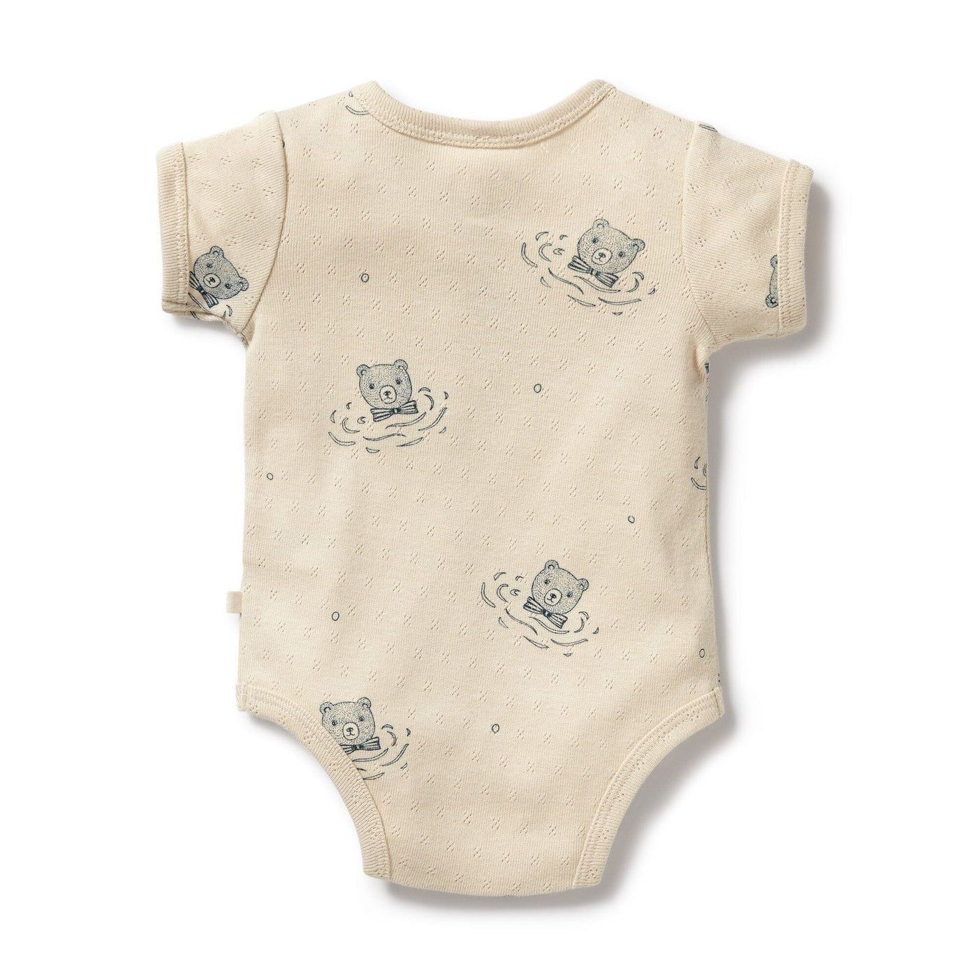 Wilson & Frenchy - Organic Pointelle Bodysuit Little Bear Bodysuit Wilson & Frenchy 