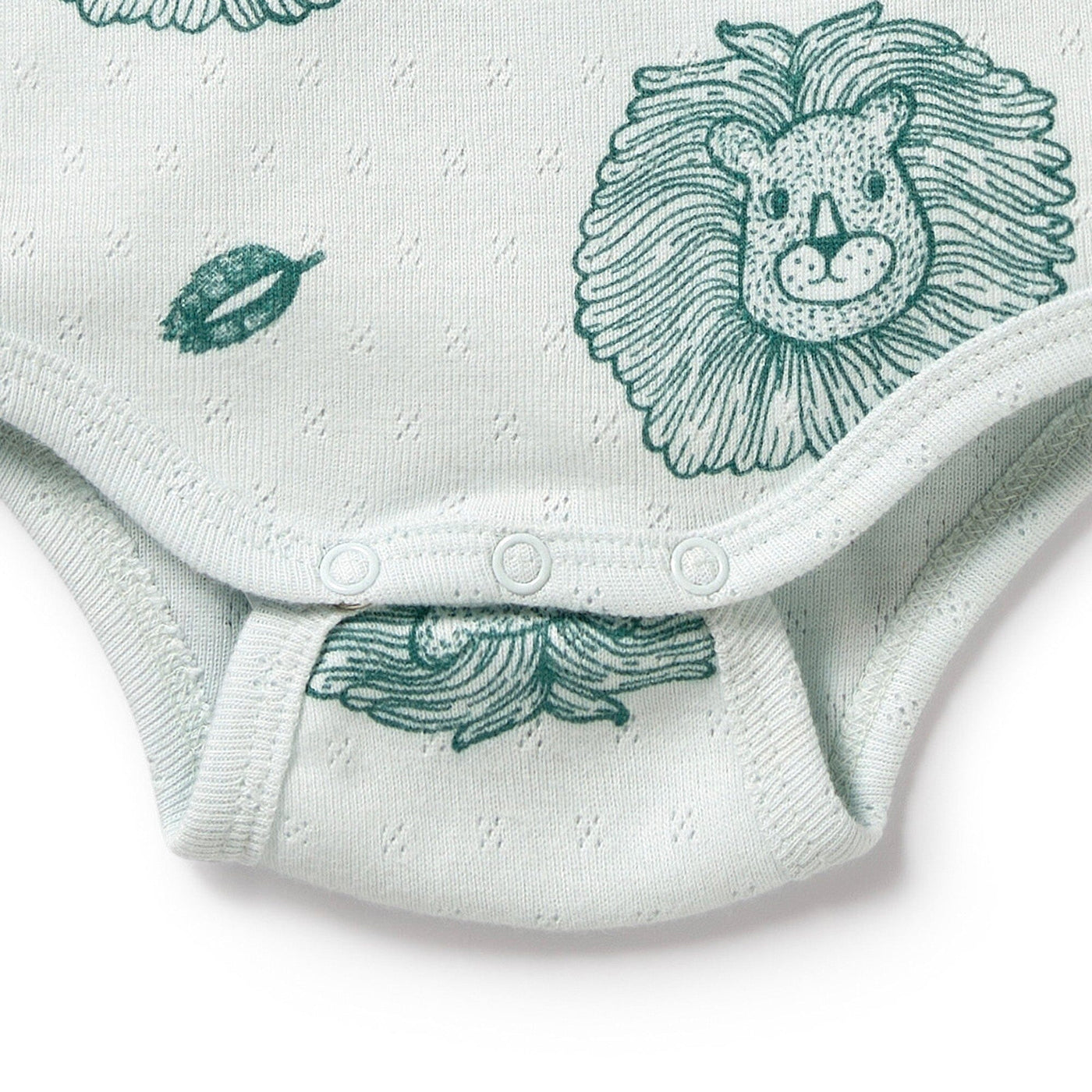 Wilson & Frenchy - Organic Pointelle Bodysuit Little Lion Bodysuit Wilson & Frenchy 