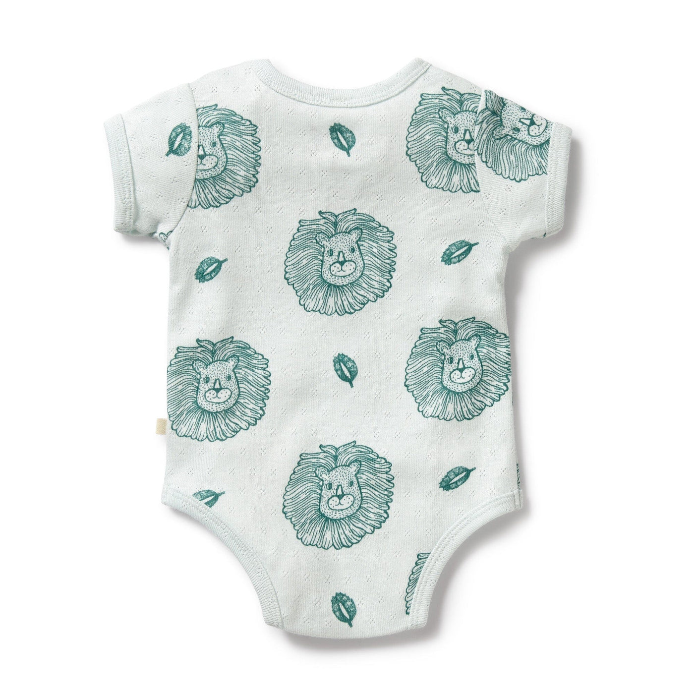 Wilson & Frenchy - Organic Pointelle Bodysuit Little Lion Bodysuit Wilson & Frenchy 