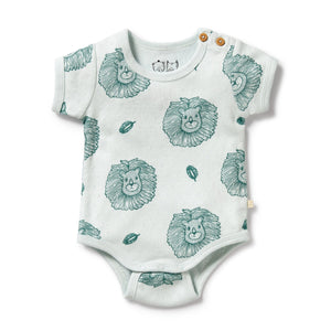 Wilson & Frenchy - Organic Pointelle Bodysuit Little Lion