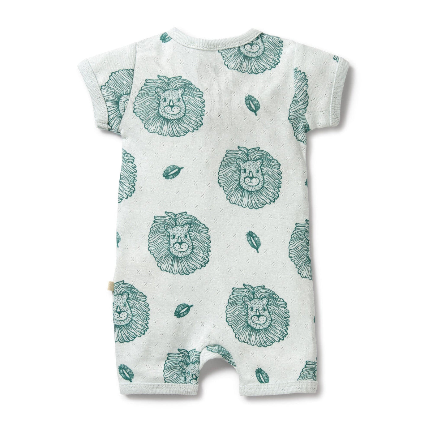 Wilson & Frenchy - Organic Pointelle Boyleg Zipsuit Little Lion Zipsuit Wilson & Frenchy 