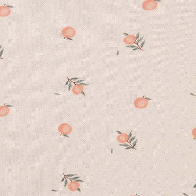 Wilson & Frenchy - Organic Pointelle Cot Sheet Peaches Cot Sheet Wilson & Frenchy 