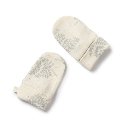 Wilson & Frenchy - Organic Pointelle Mittens Forever Ferns Mittens Wilson & Frenchy 