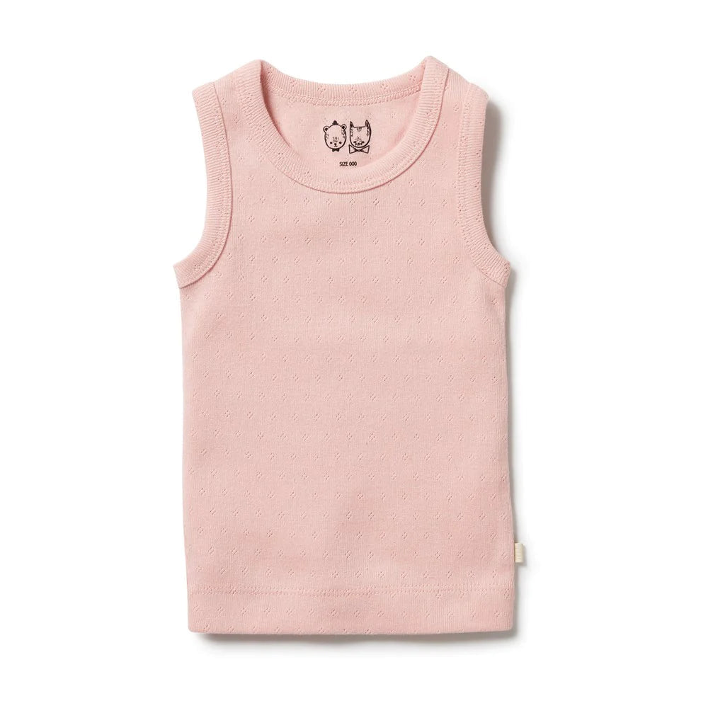 Wilson & Frenchy Organic Pointelle Singlet - Cantaloupe Singlet Wilson & Frenchy 