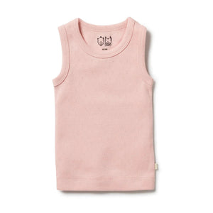 Wilson & Frenchy - Organic Pointelle Singlet Cantaloupe