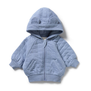 Wilson & Frenchy - Organic Quilted Jacket | Sky Blue