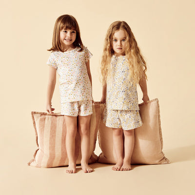 Wilson & Frenchy - Organic Short Sleeved Pyjamas Ava Floral Short Sleeve Pyjamas Wilson & Frenchy 