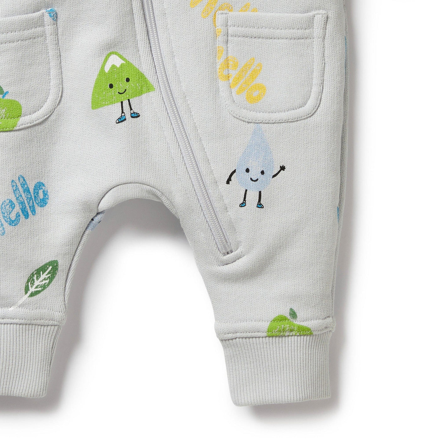 Wilson & Frenchy Organic Terry Growsuit - Bluebell Growsuit Wilson & Frenchy 