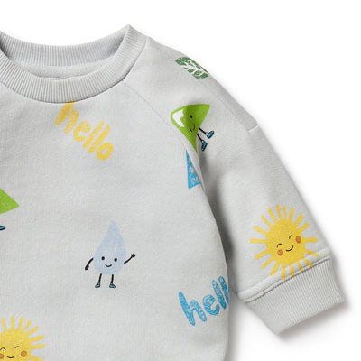 Wilson & Frenchy Organic Terry Sweat - Bluebell Jumper Wilson & Frenchy 