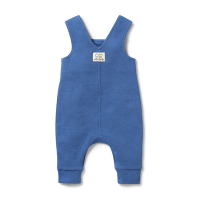 Wilson & Frenchy Organic Waffle Overall - Brilliant Blue Overalls Wilson & Frenchy 