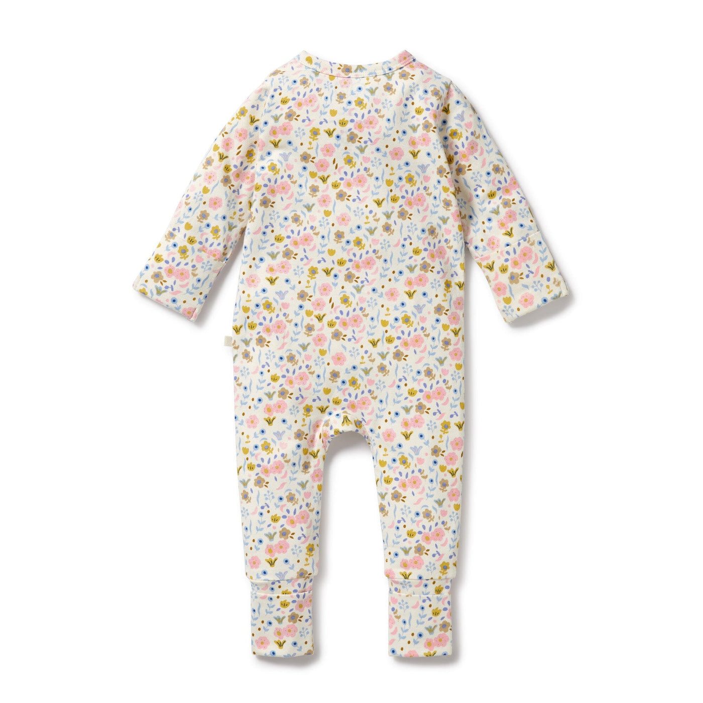 Wilson & Frenchy - Organic Zipsuit with Feet Ava Floral Zipsuit Wilson & Frenchy 