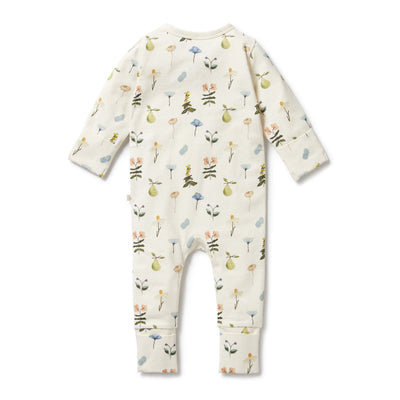 Wilson & Frenchy Organic Zipsuit with Feet - Petit Garden Zipsuit Wilson & Frenchy 