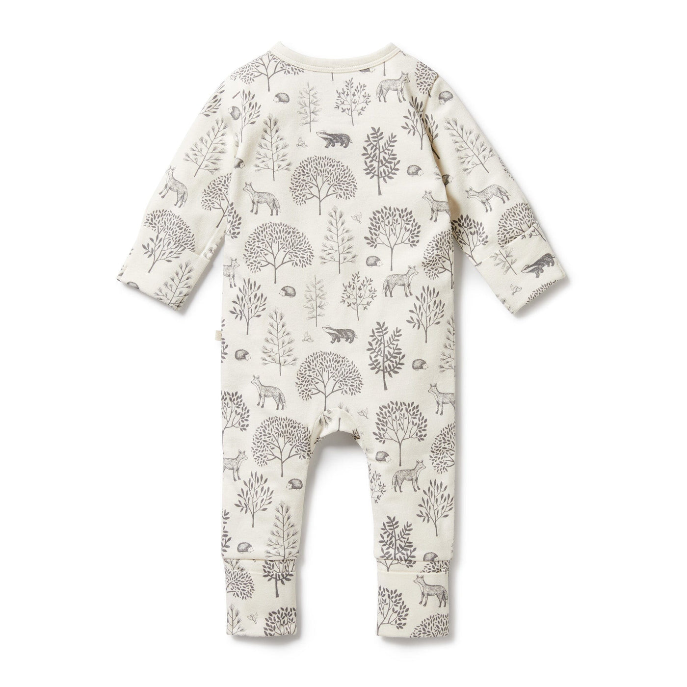 Wilson & Frenchy Organic Zipsuit with Feet - Woodland Zipsuit Wilson & Frenchy 