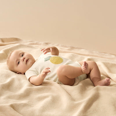 Wilson & Frenchy - Piney Pals Organic Pointelle Bodysuit Bodysuit Wilson & Frenchy 