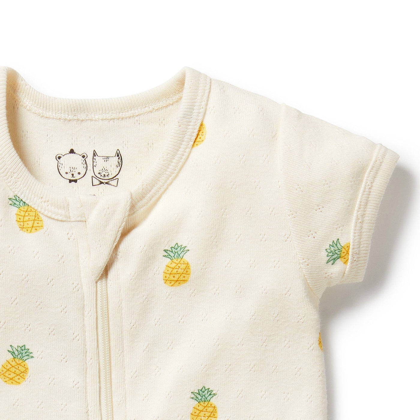 Wilson & Frenchy - Piney Pals Organic Pointelle Boyleg Zipsuit Zipsuit Wilson & Frenchy 