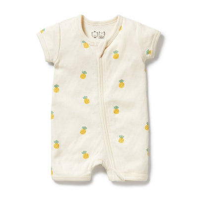 Wilson & Frenchy - Piney Pals Organic Pointelle Boyleg Zipsuit Zipsuit Wilson & Frenchy 