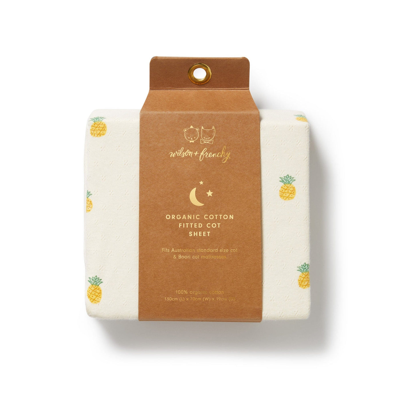 Wilson & Frenchy - Piney Pals Organic Pointelle Cot Sheet Cot Sheet Wilson & Frenchy 