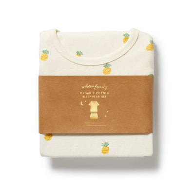 Wilson & Frenchy - Piney Pals Organic Pointelle Short Sleeved Pyjamas Short Sleeve Pyjamas Wilson & Frenchy 