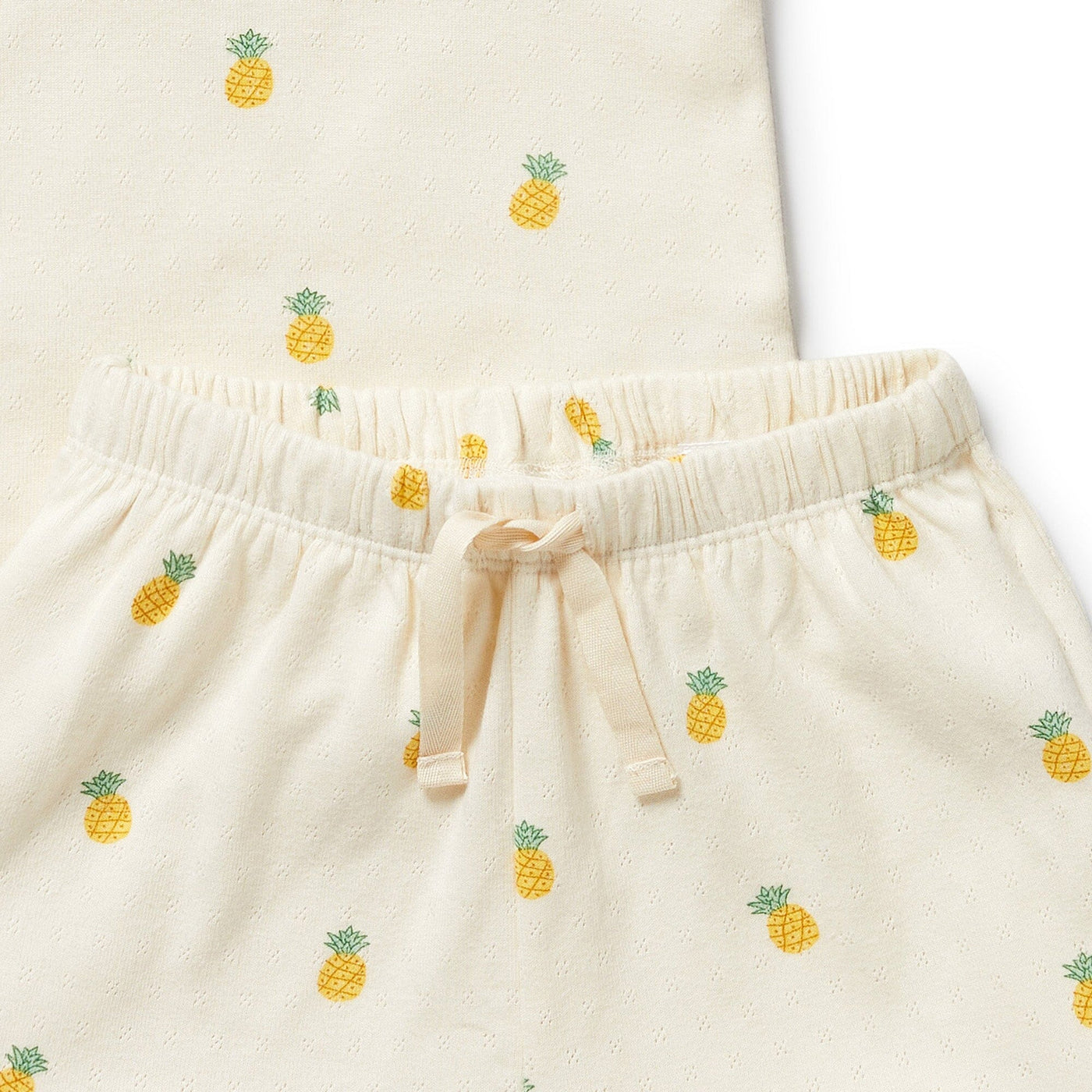 Wilson & Frenchy - Piney Pals Organic Pointelle Short Sleeved Pyjamas Short Sleeve Pyjamas Wilson & Frenchy 