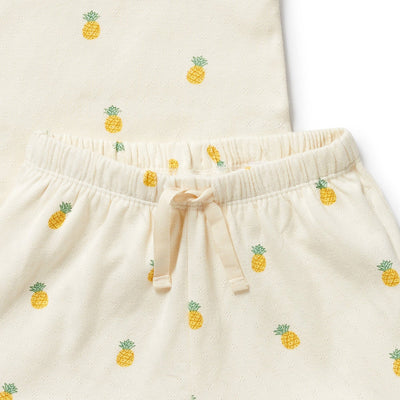 Wilson & Frenchy - Piney Pals Organic Pointelle Short Sleeved Pyjamas Short Sleeve Pyjamas Wilson & Frenchy 