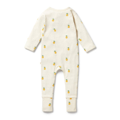 Wilson & Frenchy - Piney Pals Organic Pointelle Zipsuit with Feet Zipsuit Wilson & Frenchy 