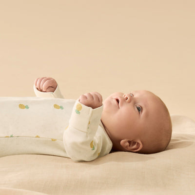 Wilson & Frenchy - Piney Pals Organic Pointelle Zipsuit with Feet Zipsuit Wilson & Frenchy 