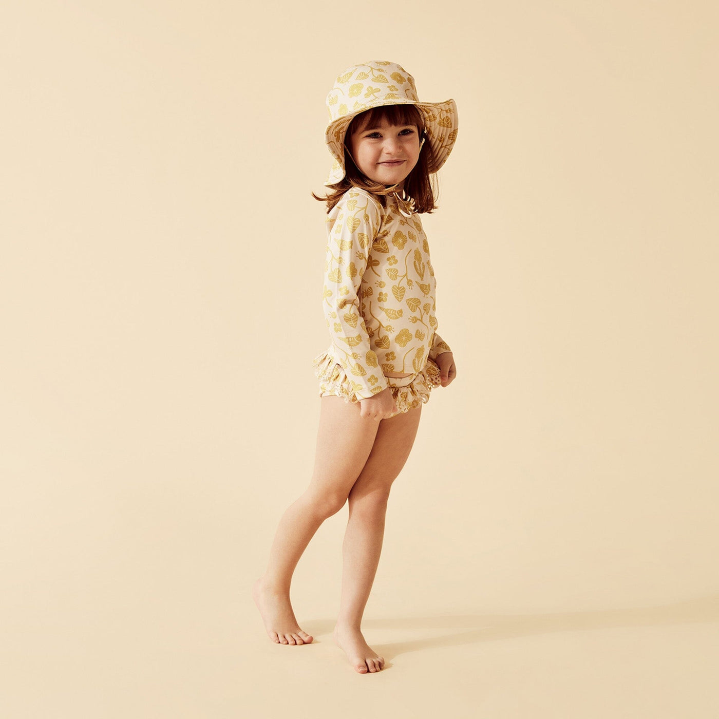 Wilson & Frenchy - Rashie Swim Set Goldie Floral Two-Piece Swimsuit Wilson & Frenchy 