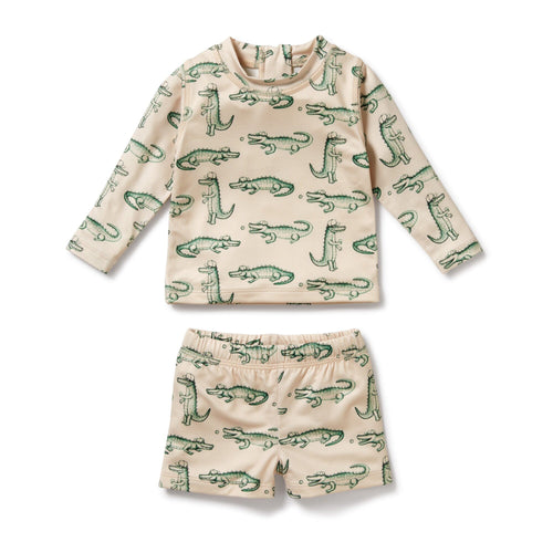 Wilson & Frenchy - Rashie Swim Set Little Croc