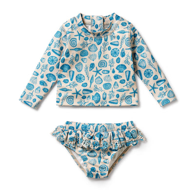 Wilson & Frenchy - Rashie Swim Set Shells Two-Piece Swimsuit Wilson & Frenchy 