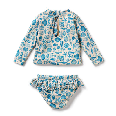 Wilson & Frenchy - Rashie Swim Set Shells Two-Piece Swimsuit Wilson & Frenchy 