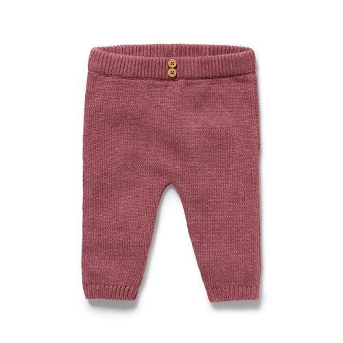 Wilson & Frenchy - Rhubarb Organic Knitted Legging
