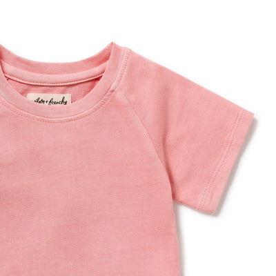 Wilson & Frenchy - Rose Organic Dyed Tee Short Sleeve T-Shirt Wilson & Frenchy 