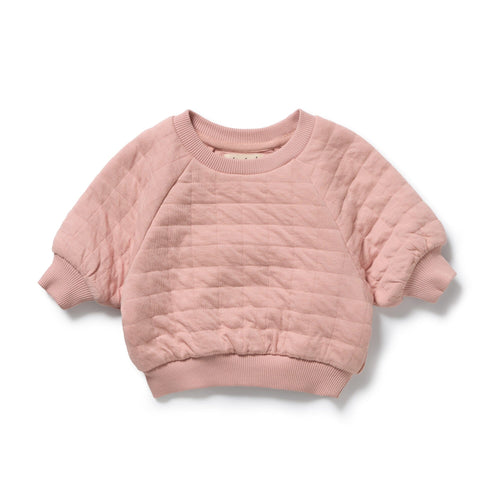 Wilson & Frenchy - Rose Organic Quilted Sweat