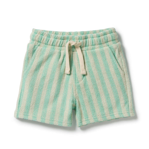 Wilson & Frenchy - Seafoam Stripe Organic Terry Short