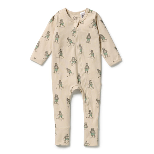 Wilson & Frenchy - Skater Club Organic Zipsuit with Feet