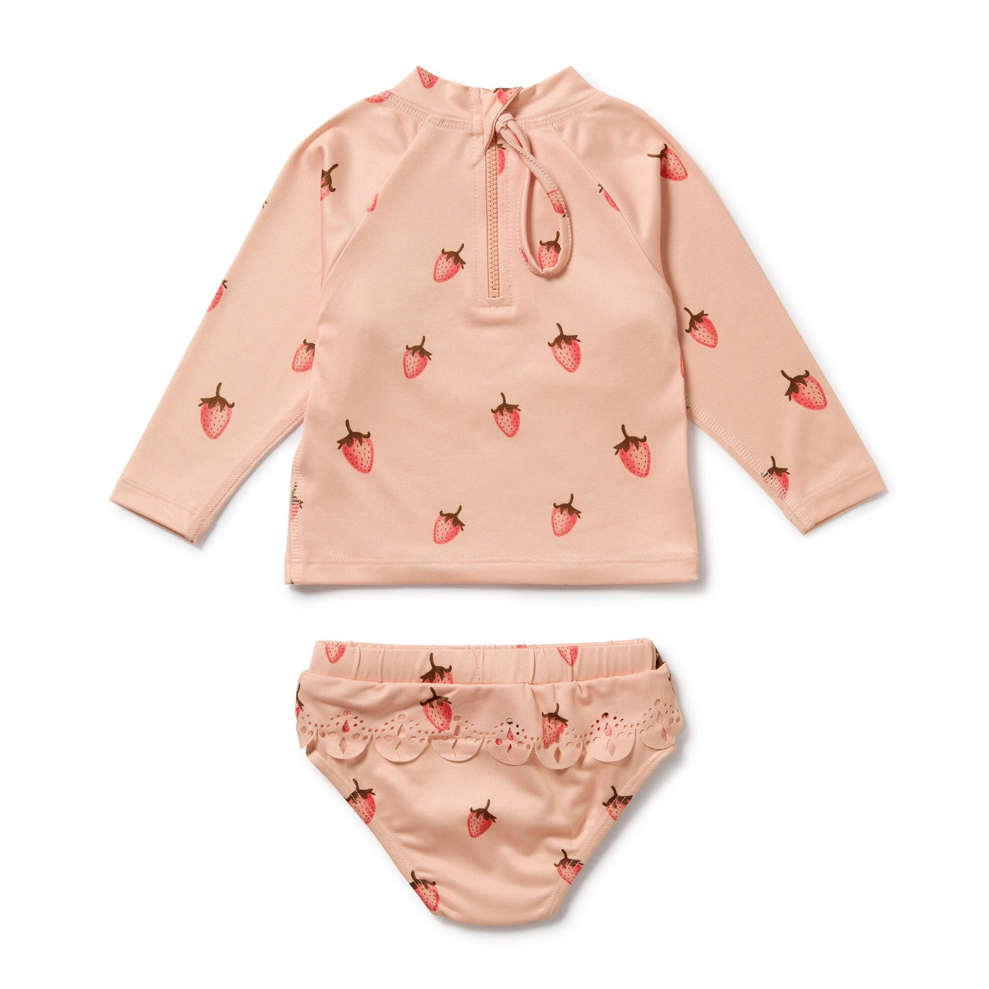 Wilson & Frenchy - Strawberry Kisses Cutwork Rashie Swimset Two-Piece Swimsuit Wilson & Frenchy 