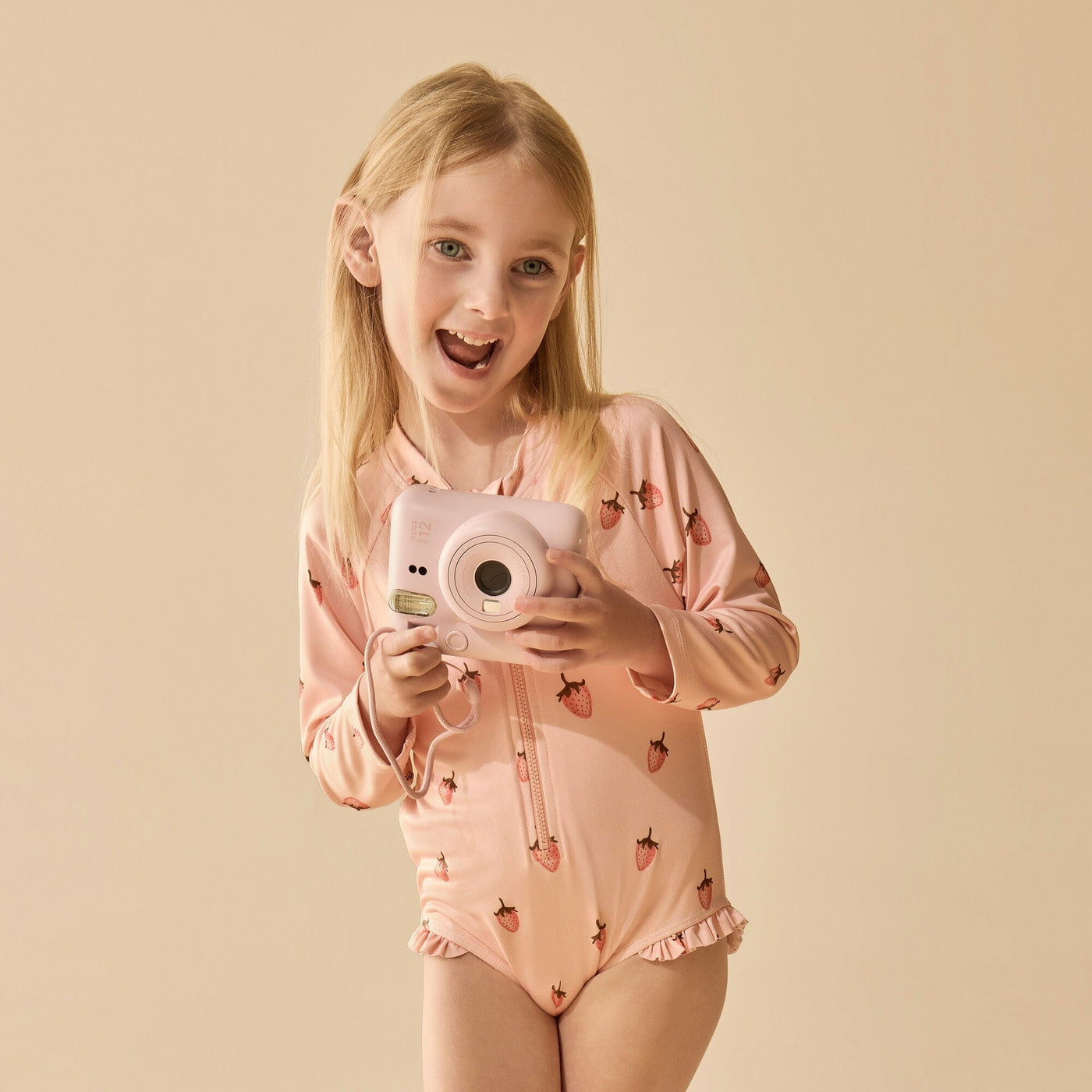 Wilson & Frenchy - Strawberry Kisses Long Sleeved Swimsuit One-Piece Swimsuit Wilson & Frenchy 