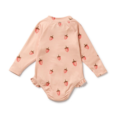 Wilson & Frenchy - Strawberry Kisses Long Sleeved Swimsuit One-Piece Swimsuit Wilson & Frenchy 