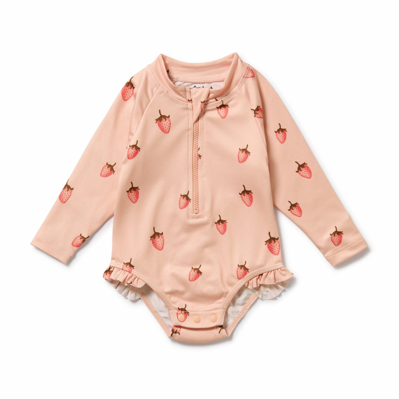 Wilson & Frenchy - Strawberry Kisses Long Sleeved Swimsuit One-Piece Swimsuit Wilson & Frenchy 
