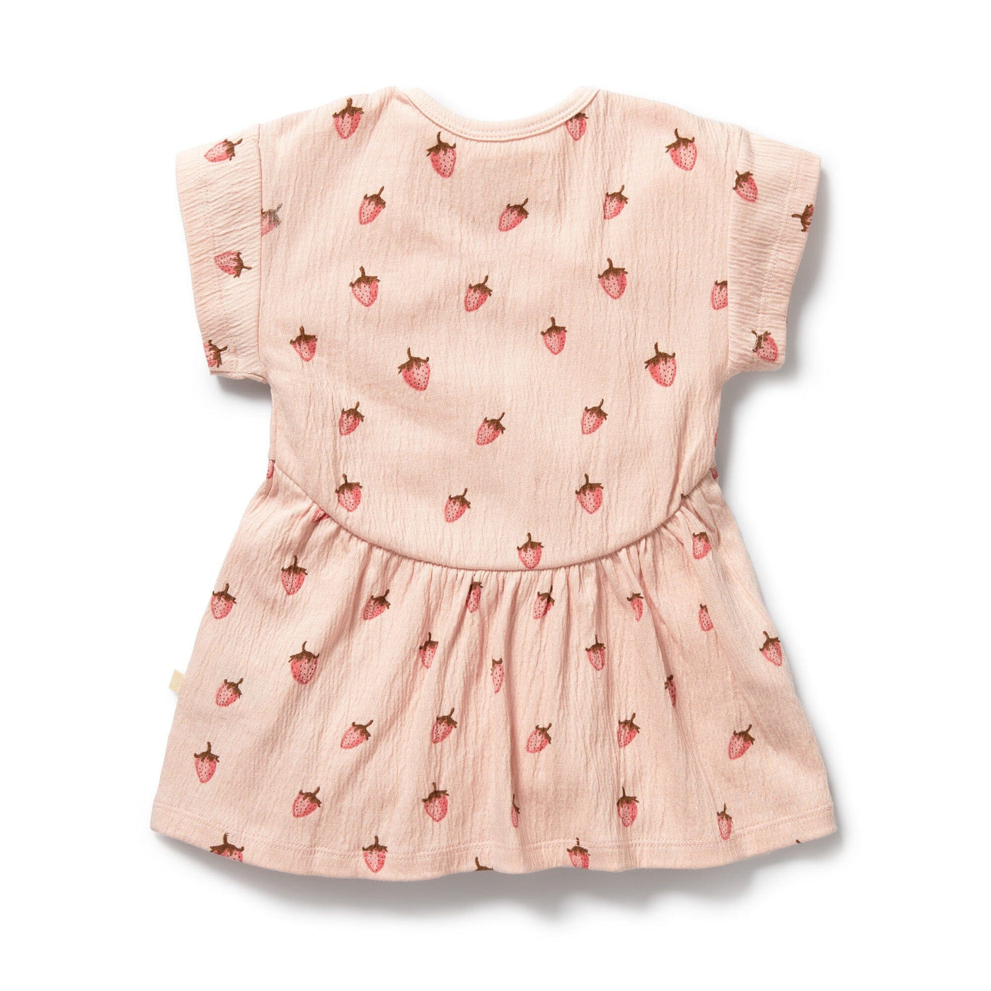 Wilson & Frenchy - Strawberry Kisses Organic Dress Short Sleeve Dress Wilson & Frenchy 
