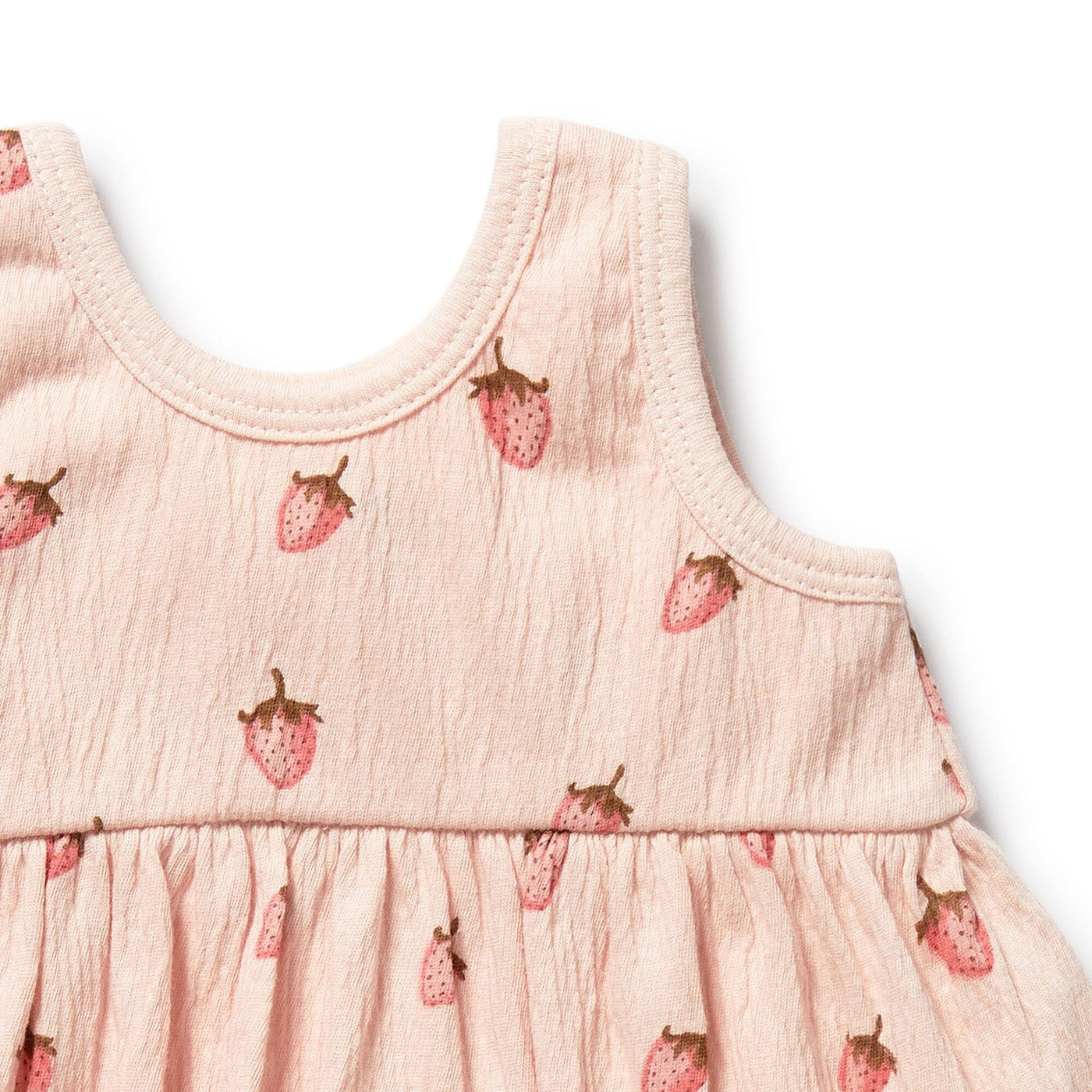 Wilson & Frenchy - Strawberry Kisses Organic Ruffle Set Matching Set Wilson & Frenchy 
