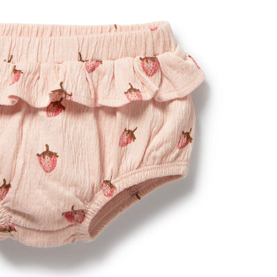 Wilson & Frenchy - Strawberry Kisses Organic Ruffle Set Matching Set Wilson & Frenchy 
